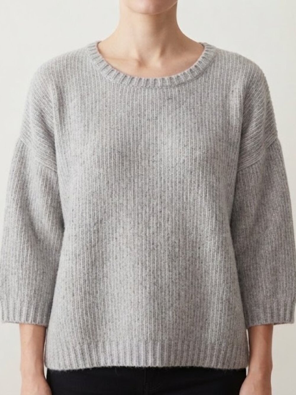 Joseph A Gray Knitted Chenille Crewneck Sweater